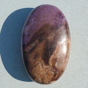 Charoite Oval Palm Stone from Syberia (T)